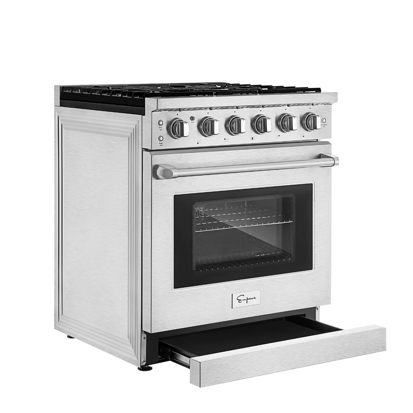 Empava 30 In. Pro-Style Slide-In Single Oven Gas Range