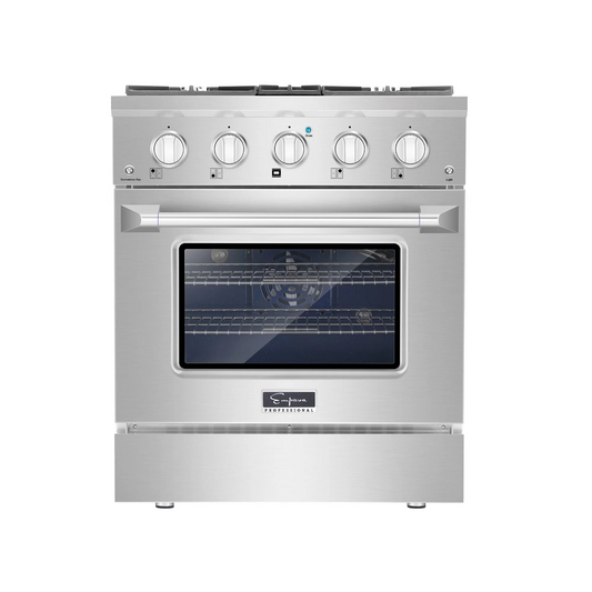 Empava 30 In. Pro-Style Slide-In Single Oven Gas Range