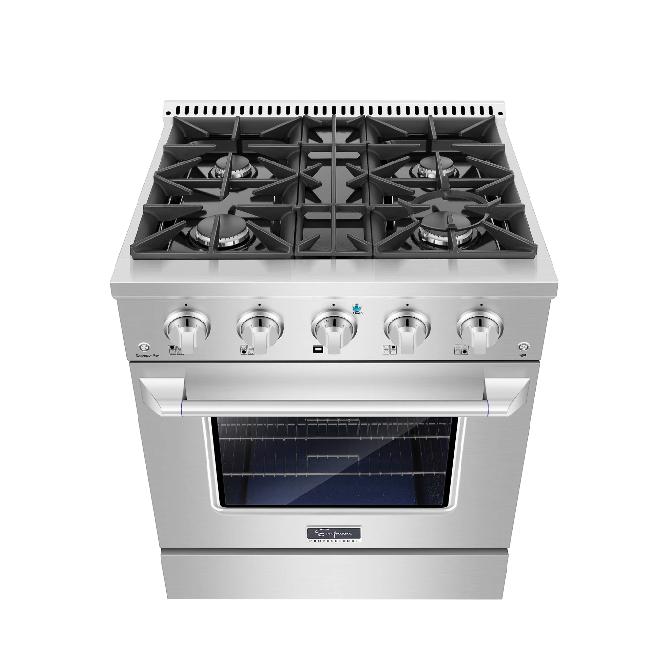 Empava 30 In. Pro-Style Slide-In Single Oven Gas Range