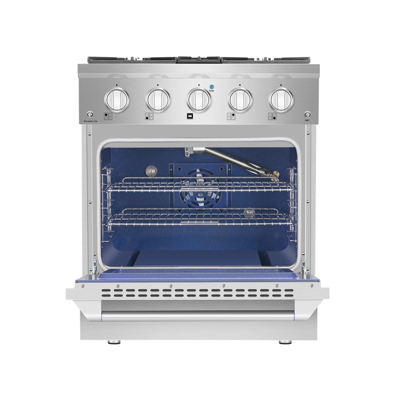 Empava 30 In. Pro-Style Slide-In Single Oven Gas Range