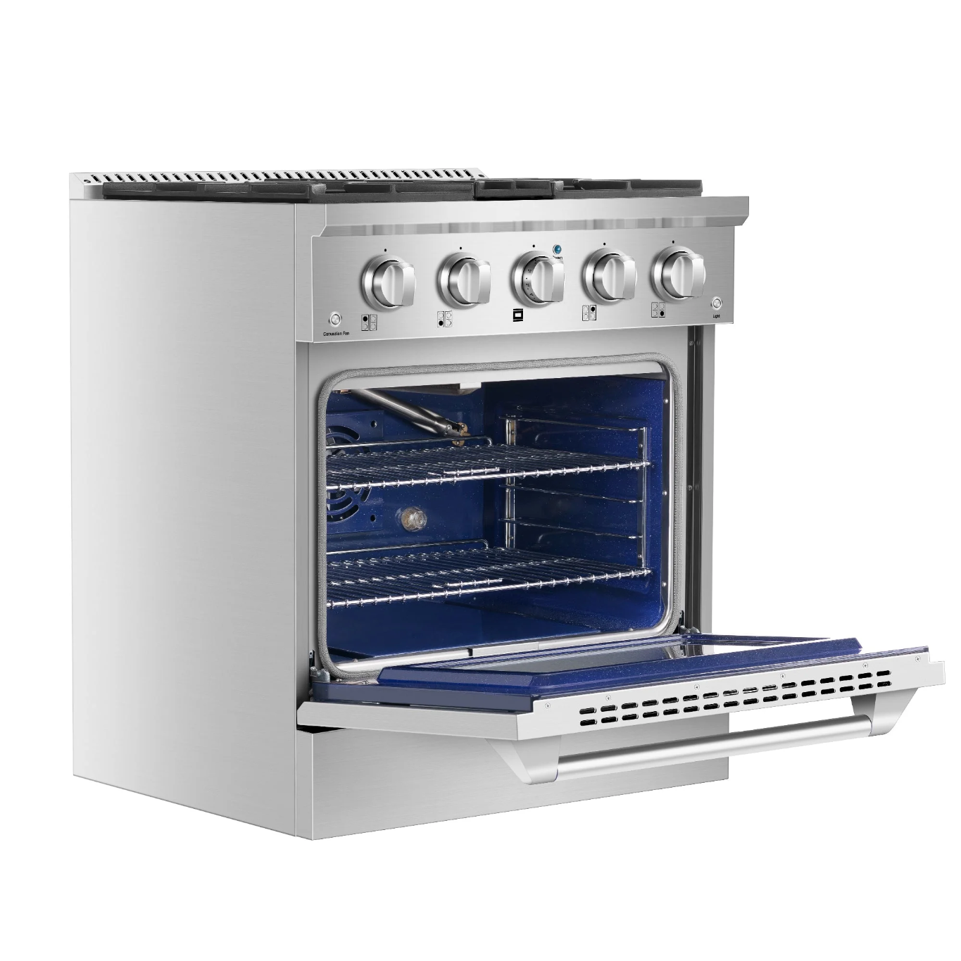 Empava 30 In. Pro-Style Slide-In Single Oven Gas Range