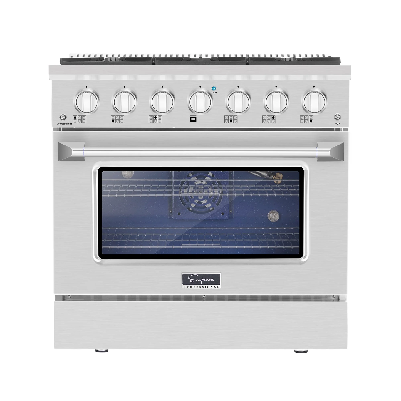 Empava 36 In. Pro-Style Slide-In Single Oven Gas Range