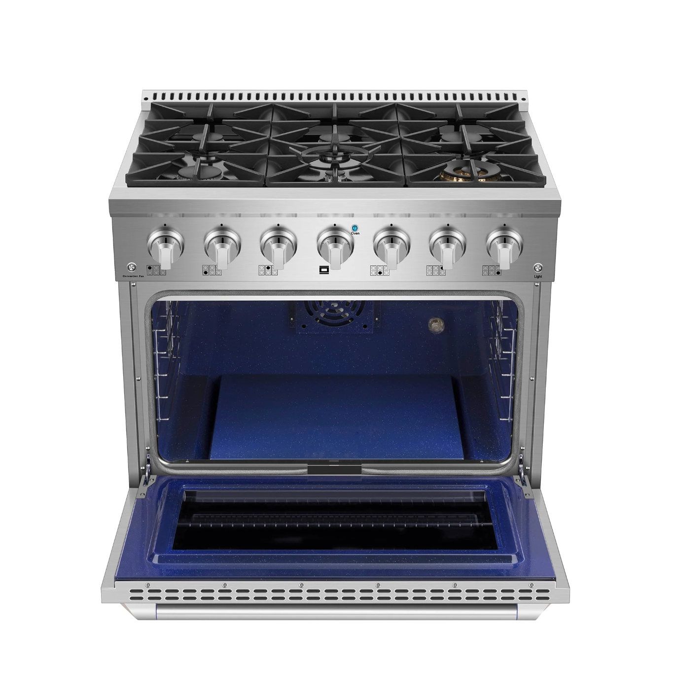 Empava 36 In. Pro-Style Slide-In Single Oven Gas Range