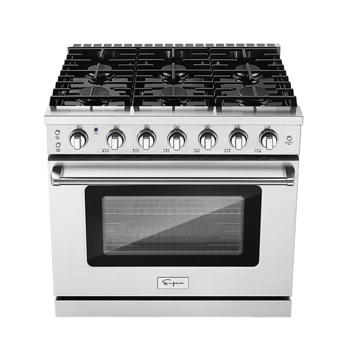 Empava 36 In. Pro-Style Slide-In Single Oven Gas Range