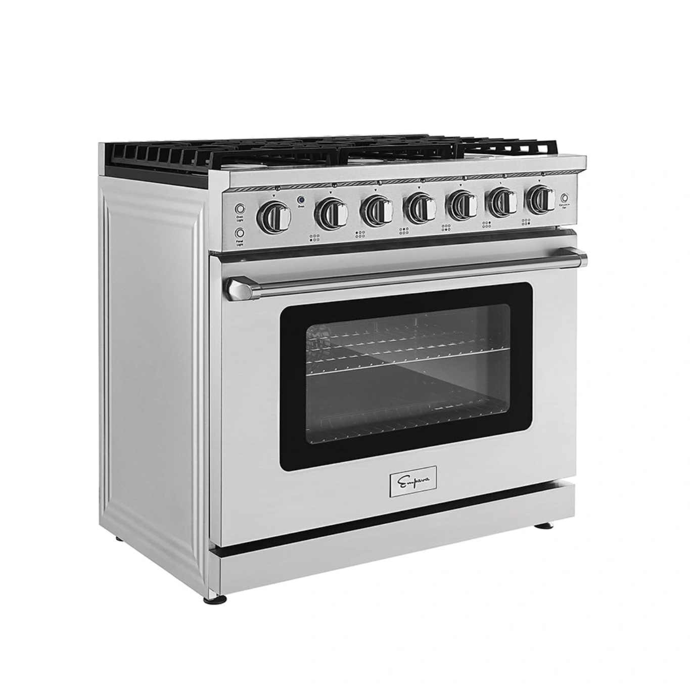 Empava 36 In. Pro-Style Slide-In Single Oven Gas Range