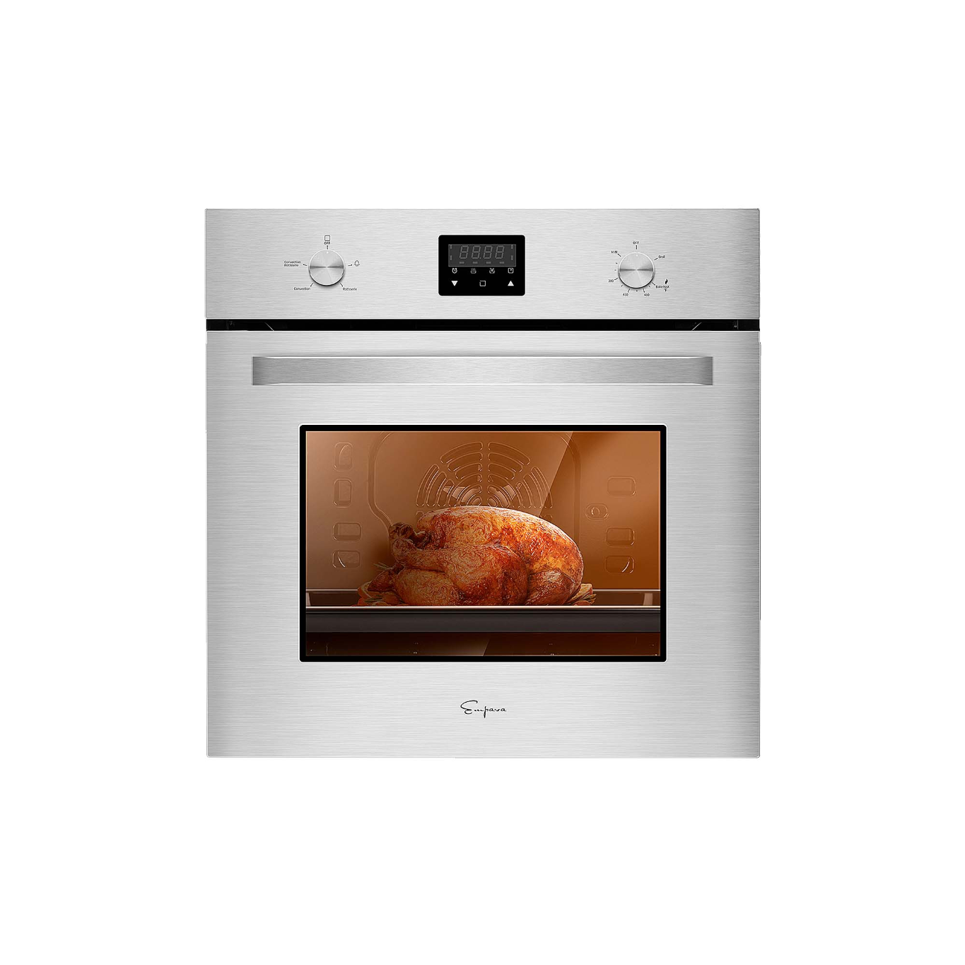 Empava 24 in. 2.3 Cu. Ft. Single Gas Wall Oven - Only For Natural Gas